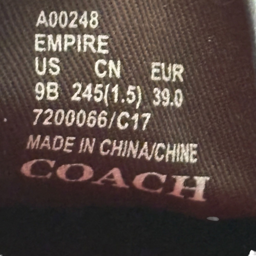 Coach Signature Jacquard Empire Low Top Sneakers Khaki Brown Monogram Shoes - Picture 10 of 10